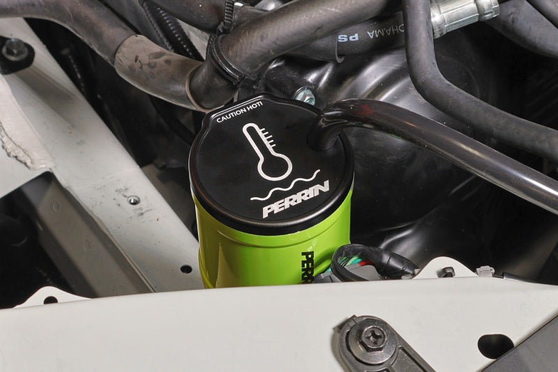 Perrin 13-25 Subaru BRZ / 04-21 Subaru STI / 02-25 Subaru WRX Coolant Overflow Tank - Neon Yellow