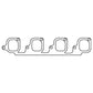 Cometic Ford 335 Series V8 .064in AM Exhaust Manifold Gasket Set - 4BBL Heads