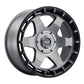Weld Off-Road Ridge 20x9 - 8x180 BP - ET0 - 124.3mm CB - Satin Gunmetal Wheel (Black Ring)