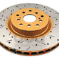 DBA 04-12 Subaru STi/2017 BRZ w/Perf. Pkg. 10 Stud Hole Front Drilled & Slotted 4000 Series Rotor