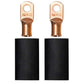 Moroso 5/16in Dia Stud 1 GA Wire Crimp/Solder Battery Cable Terminal Kit (2 Pack)