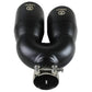 aFe Takeda 2.5in 304 Stainless Steel Clamp-on Exhaust Tip Driver Side 2.5in Inlet 4inDual-Black