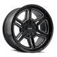 Mayhem 8117 Hermosa 20x10 / 5x127 BP/ -25mm Offset / 87mm Hub Black/Milled Wheel