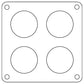 Cometic Holley 4500 Dominator .047in Fiber Carburetor Gasket - 1.75in Holes - 4-Hole