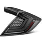 AlphaRex 16-21 Honda Civic Hatchback/ Type-R FK8 Nova-Series LED Tail Lights (Pair) - Black