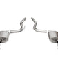 Corsa 24 Ford MustangGT Touring Axle-Back Ex.Sys 3.0in Dual Rear Exit w/4.5in Blk PVD StraightCutTip