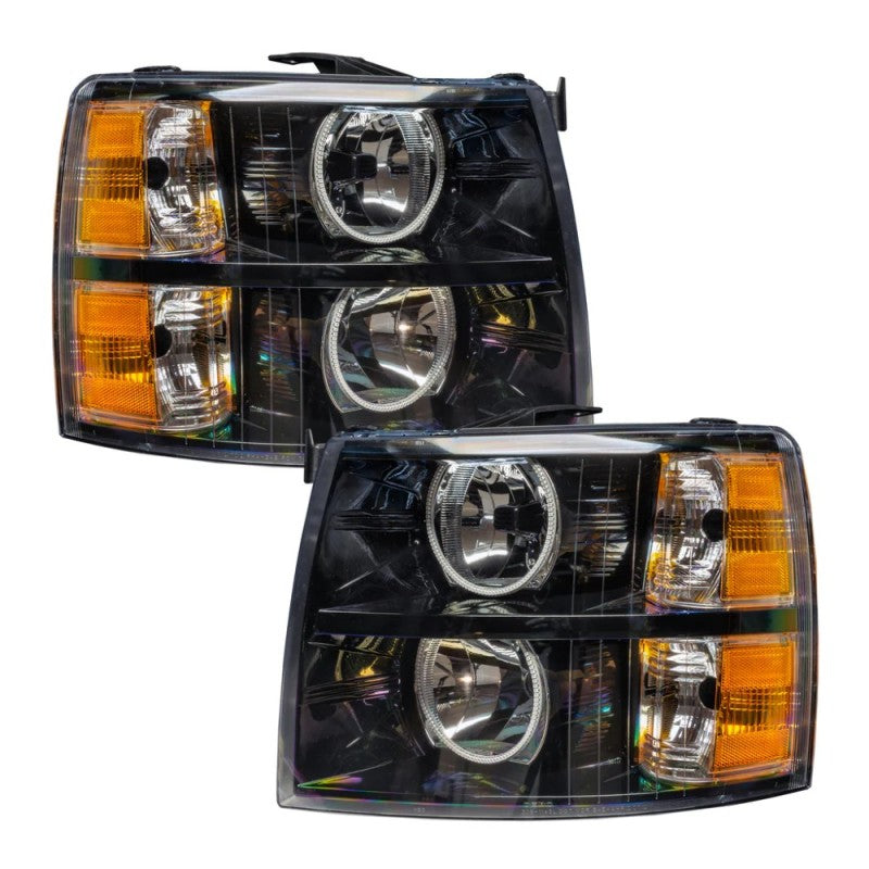 Oracle 07-13 Chevy Silverado SMD HL - Black - Round Style - ColorSHIFT w/ BC1 Controller