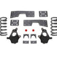 MaxTrac 99-06 GM C1500 2WD V8 4in/6in Lowering Spindle Kit