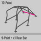 Cusco Roll Cage 2 Pass 10pt Dash Through Steel Sfty21 Toyota AE86 w/ Sunroof (S/O / No Cancel)