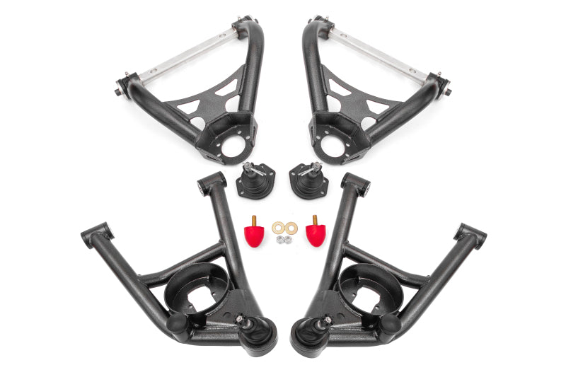 BMR 64-72 A-Body Non-Adj A-Arms - Black Hammertone