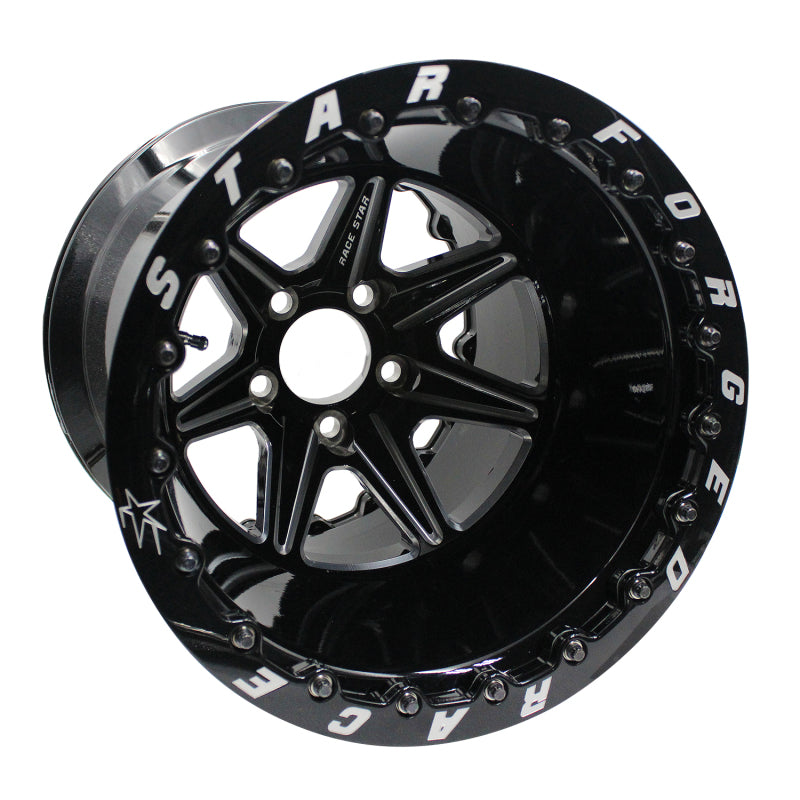 Race Star 72 ValStar 15x12 / 5x4.75BC / 3.5BS / 3.072in CB / Black w/Machined Accents Wheel