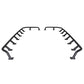 Go Rhino SRM300 Tri-Rail Kit (For 80x40in. Rack) - Tex. Blk (Rails ONLY - Req. Platform)