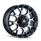 Mayhem 8015 Warrior 18x9 / 8x170 BP / -12mm Offset / mm Hub Gloss Black Machined Wheel