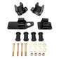 Wehrli 01-10 GM HD Chassis L5P Engine Swap Mount Kit - Semi-Gloss Black
