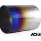 GReddy Burnt Titanium Tip 115mm Diameter 150mm Length (Revolution RS/RS-TI/RS-Race) - 160 Rev RS (L)