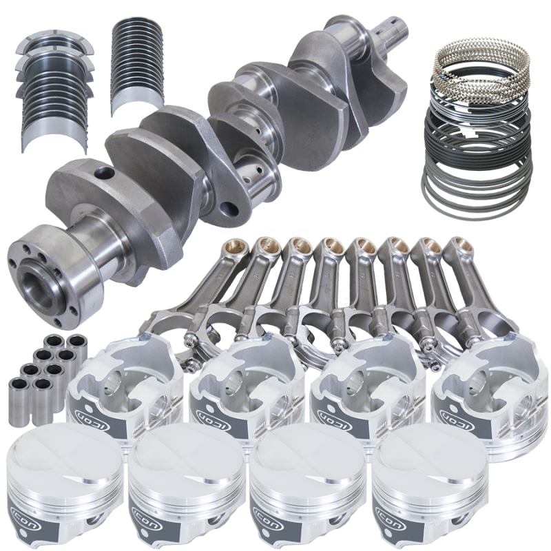 Eagle Chevy 454 1Pc 4.000in Crank 6.135in I-Beam Rods 18cc Dome 4.350in Pistons Rotating Assembly