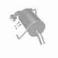BRE Exhaust 05-09 Outback 2.5L Muffler Kit