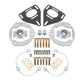 BMR 16-24 Chevy Camaro Caster Camber Plates - Black Hammertone