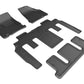 3D MAXpider 2008-2017 Buick Enclave Kagu 1st & 2nd & 3rd Row Floormats - Black