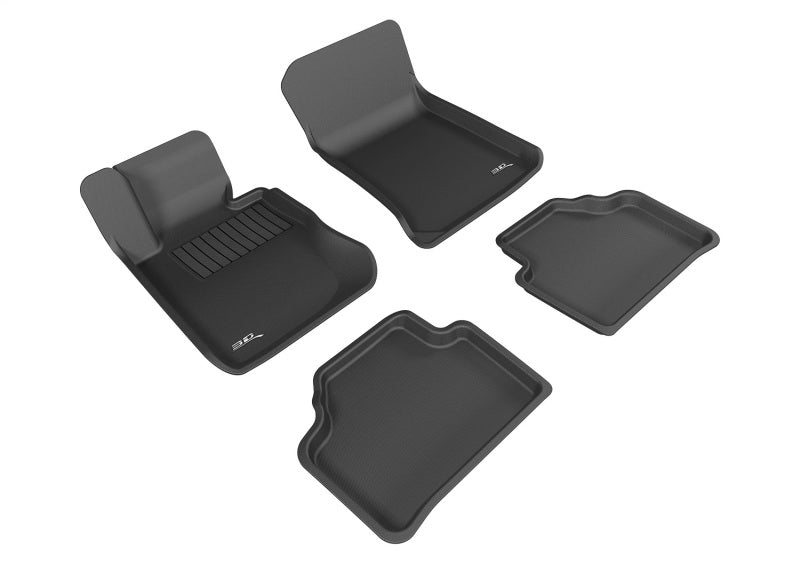 3D MAXpider 2013-2015 BMW X1 E84 Kagu 1st & 2nd Row Floormats - Black