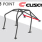 Cusco D1 Chromoly 8pt 2 Pssngr Around Dash 10-15 Hyundai Genesis Coupe LHD w/Sunroof (S/O No Cancel)