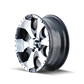 ION Type 136 15x6 / 6x139.7 BP / 0mm Offset / 108mm Hub Black/Machined Wheel