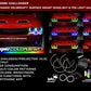 Oracle 15-23 Dodge Challenger Dynamic Surface Mount Headlight/Fog Light Halo Kit COMBO - ColorSHIFT