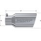 MBRP Universal Tip 6 O.D. Angled Rolled End 4 inlet 12 length