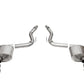 Corsa 2024 Ford Mustang GT Touring Axle-Back Dual Rear Exit with 4.5in Pro Series Black PVD Tips