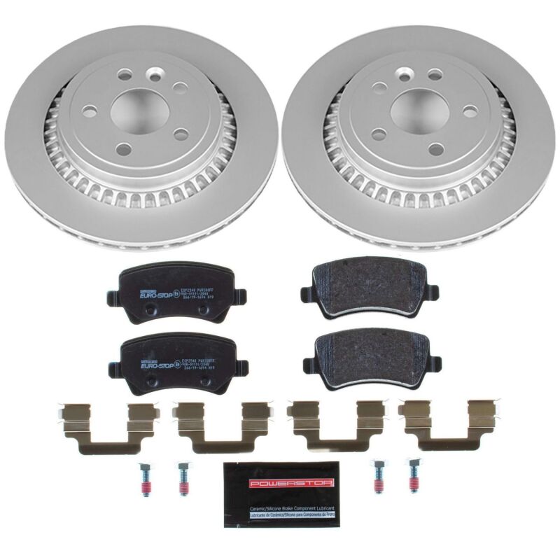 Power Stop 10-17 Volvo XC60 Rear Euro-Stop Brake Kit