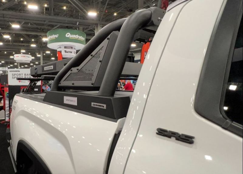 Go Rhino 2022+ Toyota Tundra Sport Bar 2.0 w/ Power Actuated Retractable Light Mount - Tex Blk