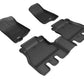 3D MAXpider 2018-2020 Jeep Wrangler JL Unlimited Kagu 1st & 2nd Row Floormats - Black