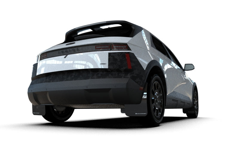 Rally Armor 2025 Hyundai Ioniq 5 XRT Black Mud Flap Silver Battery Logo