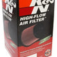 K&N Universal Clamp-On Air Filter 2-3/4in Flange 3-1/2in T 8-1/4in Height
