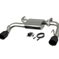 QTP  21-24 Ford Bronco QTP Screamer Axle Back Black Tips