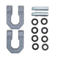 DV8 Offroad Elite Series D-Ring Shackles - Pair (Gray)