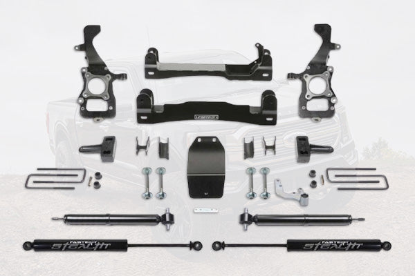 2021+ Ford F-150 4in Basic System w/Stealth Monotube Shocks