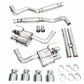 AWE 2024 Ford Mustang Dark Horse S650 RWD SwitchPath Catback Exhaust w/ Quad Chrome Silver Tips
