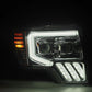 AlphaRex 09-14 Ford F-150 PRO-Series Projector Headlights Plank Style Chrm w/Activ Light/Seq Signal