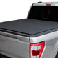 Access 2022+ Rivian R1T 4ft 6in Bed (w/ OEM Tonneau Track) LOMAX Folding Hard Cover - Black Diamond