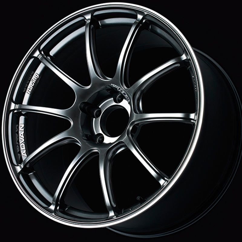 Advan RZII 15x5.5 / +45 Offset / 4-100 / 63mm Bore / Racing Hyper Black & Ring