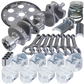 Eagle Chevy 350 1Pc 3.480in Crank 5.700in I-Beam Rods 4.060in Pistons 153 Tooth FP Balanced Assembly