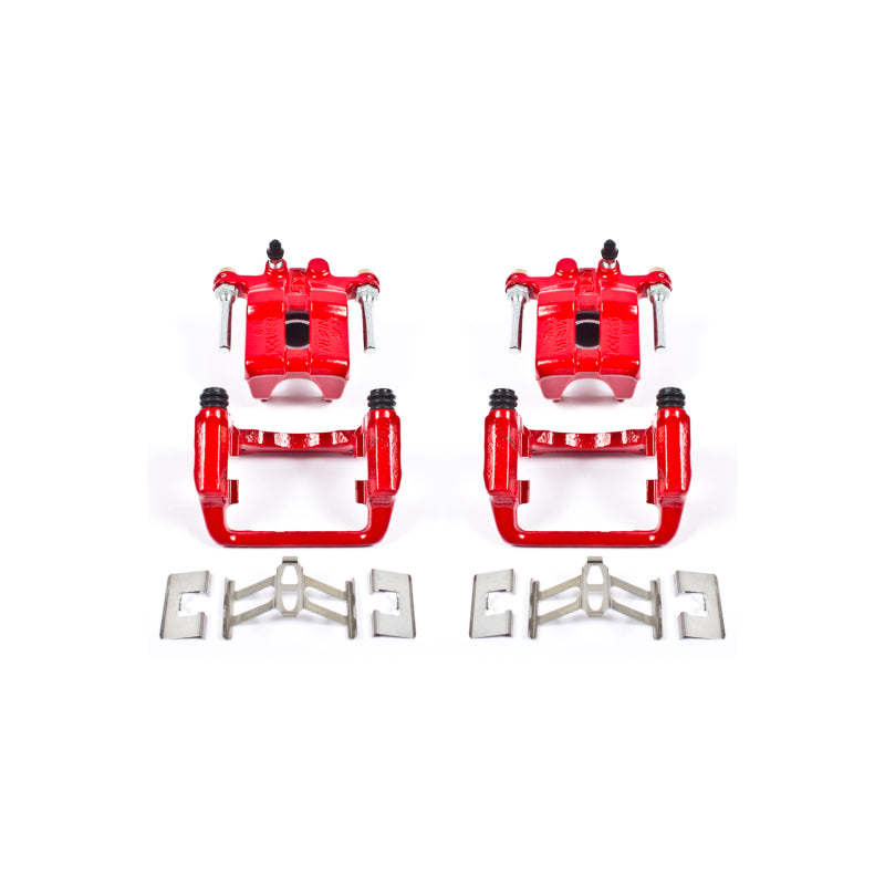 Power Stop 99-04 Acura RL Rear Red Calipers w/Brackets - Pair