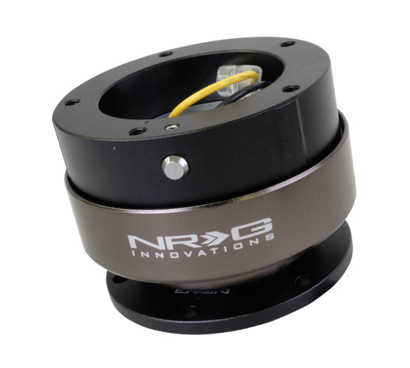 NRG Quick Release Gen 2.0 - Black Body / Titanium Chrome Ring (5 Hole Base 5 Hole Top)