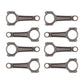 Manley Chevrolet LS 6.350in Pro Series I Beam Conn Rod 0.927in Pin Dia - Set of 8