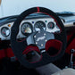 PRP Suede D-Shape Steering Wheel - Red
