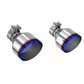 MBRP T304 SS Burnt End Tip 2.125inID, 5inOD Out, 7.25in Length, Pair 17-25 BRZ / GR86