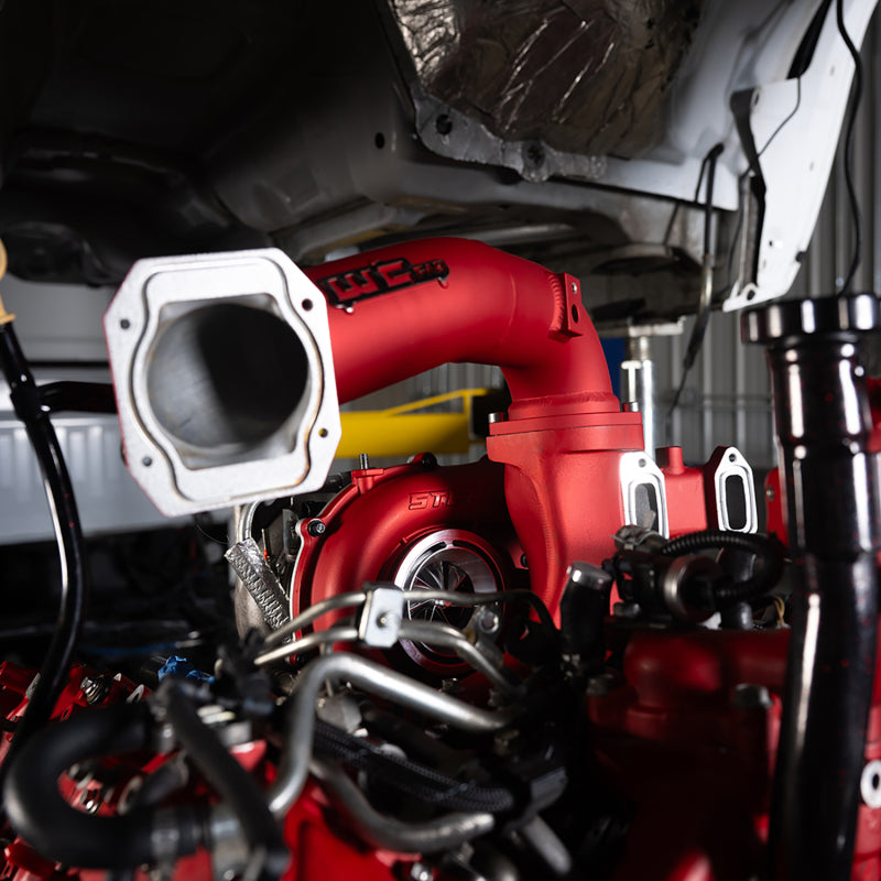 Wehrli 11-16 Chevrolet 6.6L LML Duramax High Flow Y-Bridge Kit - WCFab Grey