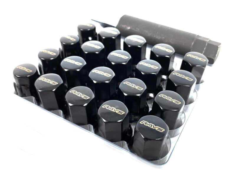 Rays 17 HEX L31 Lock and Nut Set 12 X 1.50- Black