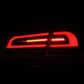 AlphaRex 12-21 Tesla Model S LUXX-Series LED Tail Lights - Black/Red